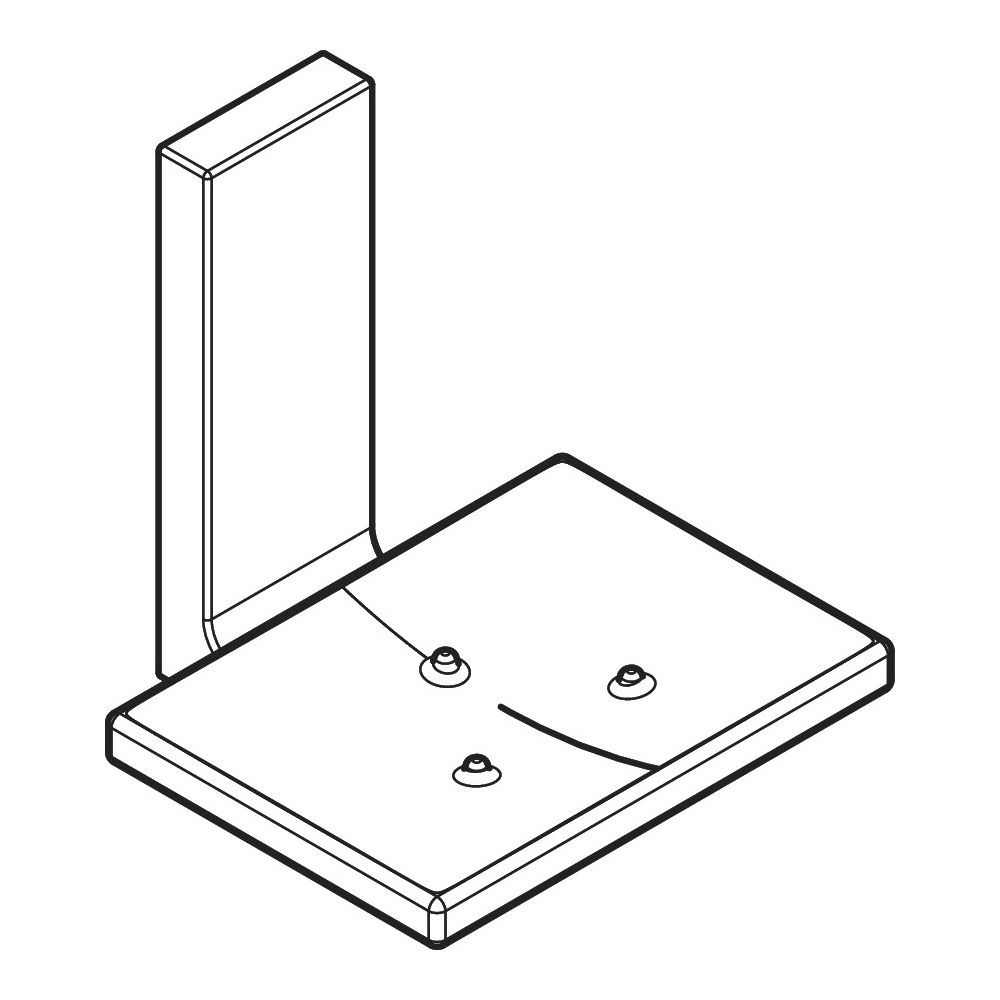 Hansgrohe AXOR Universal Rectangular Seifenschale, 110x110x107mm, Glas/Metall, Chro... HANSGROHE-42605000 4059625422335 (Abb. 3)