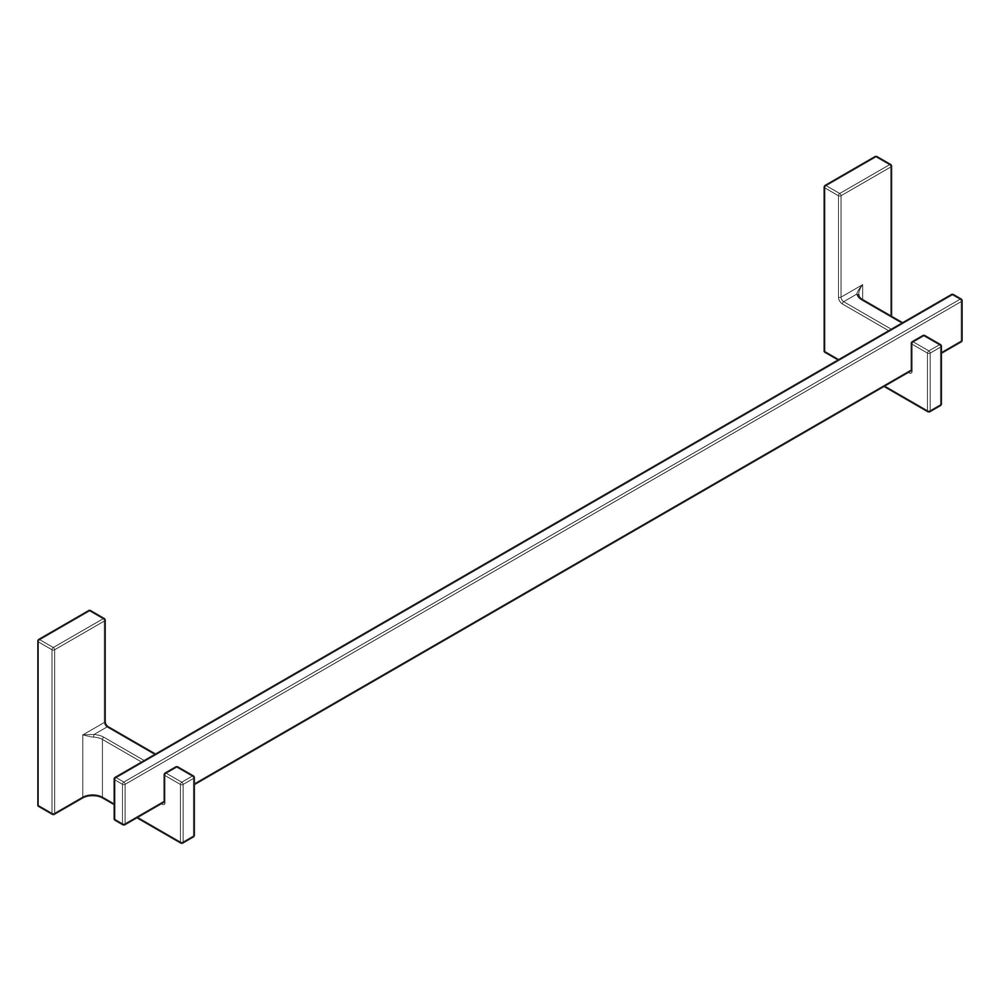 Hansgrohe AXOR Universal Rectangular Badetuchhalter 640mm, 600mm Bohrabstand, Metal... HANSGROHE-42661820 4059625424728 (Abb. 5)