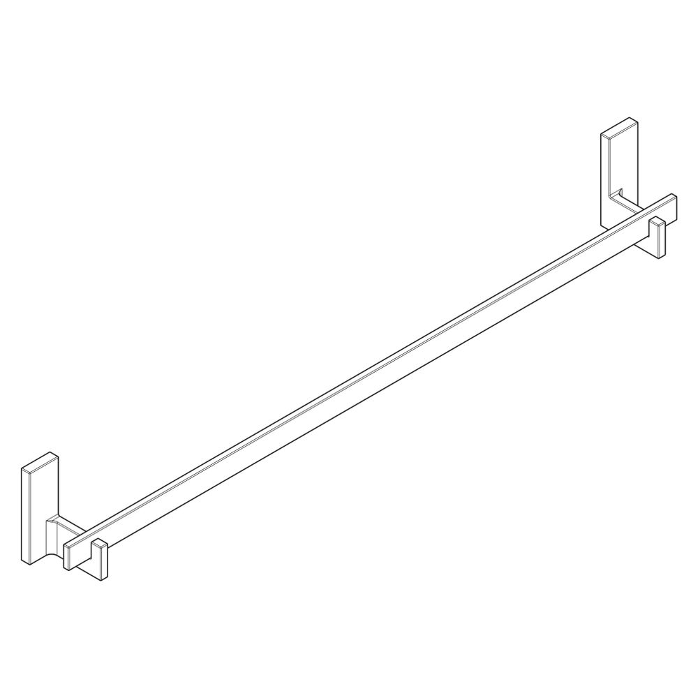 Hansgrohe AXOR Universal Rectangular Badetuchhalter 840mm, 800mm Bohrabstand, Metal... HANSGROHE-42683250 4059625424643 (Abb. 5)
