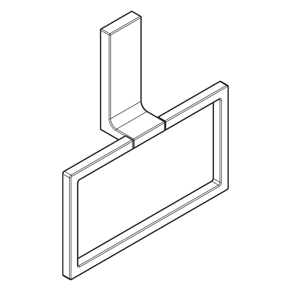 Hansgrohe AXOR Universal Rectangular Handtuchring, schwenkbar, Metall, Polished Red... HANSGROHE-42623300 4059625423431 (Abb. 3)