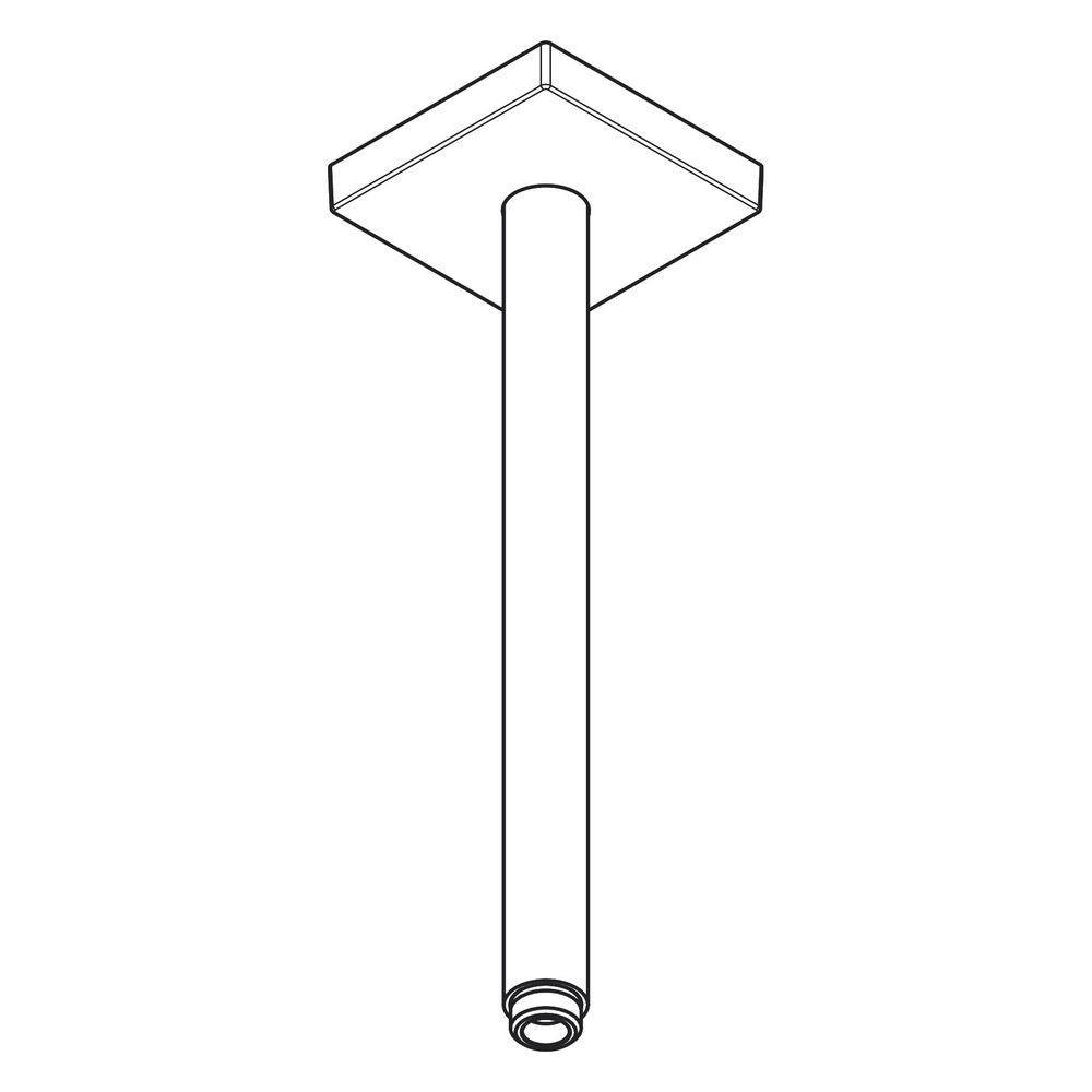 Hansgrohe AXOR ShowerSolutions Deckenanschluss 300mm eckig, DN 15, G 1/2", Edelstah... HANSGROHE-26438800 4059625407424 (Abb. 6)