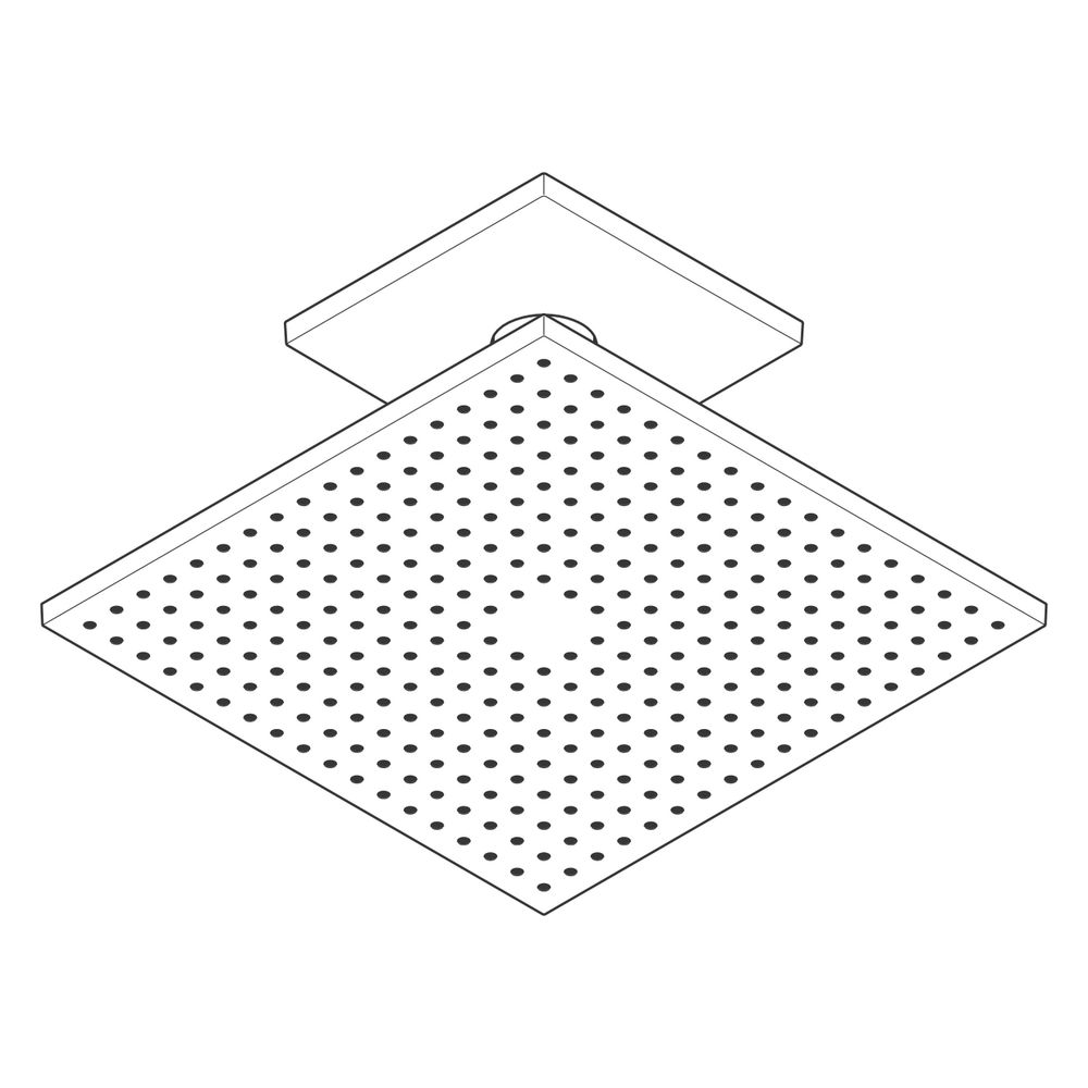 Hansgrohe AXOR ShowerSolutions Kopfbrause, 27l/min, 300x300mm, 2jet, Deckenanschlus... HANSGROHE-35320330 4059625240410 (Abb. 3)