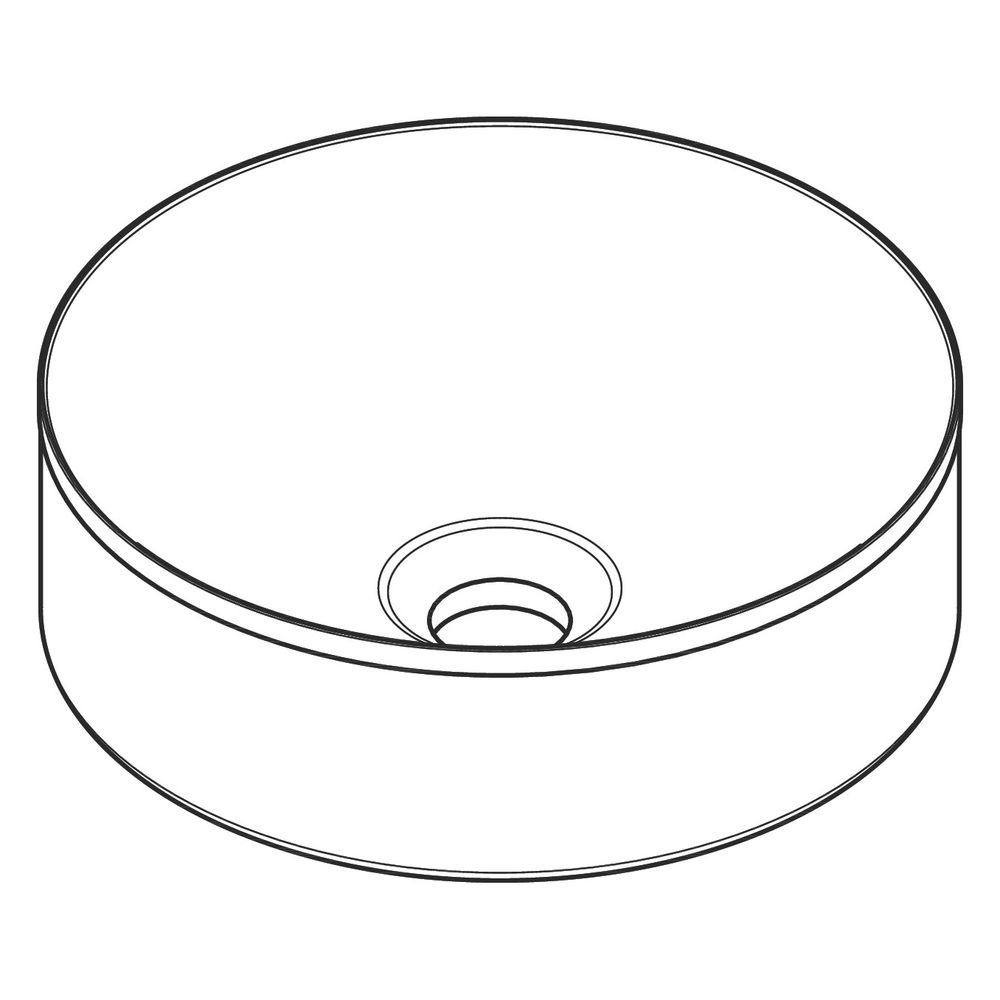 Hansgrohe AXOR Aufsatzwaschtisch Suite Rund, 300x105x300mm, ohne Hahnloch, Überlauf... HANSGROHE-42000950 4059625502877 (Abb. 4)