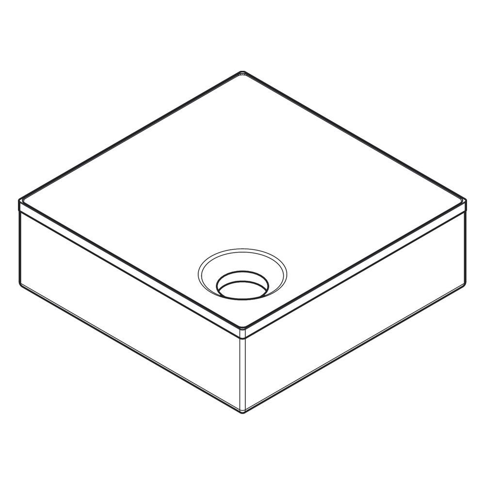 Hansgrohe AXOR Aufsatzwaschtisch Suite Quadratisch, 285x105x285mm, ohne Hahnloch, Ü... HANSGROHE-42002300 4059625503072 (Abb. 4)