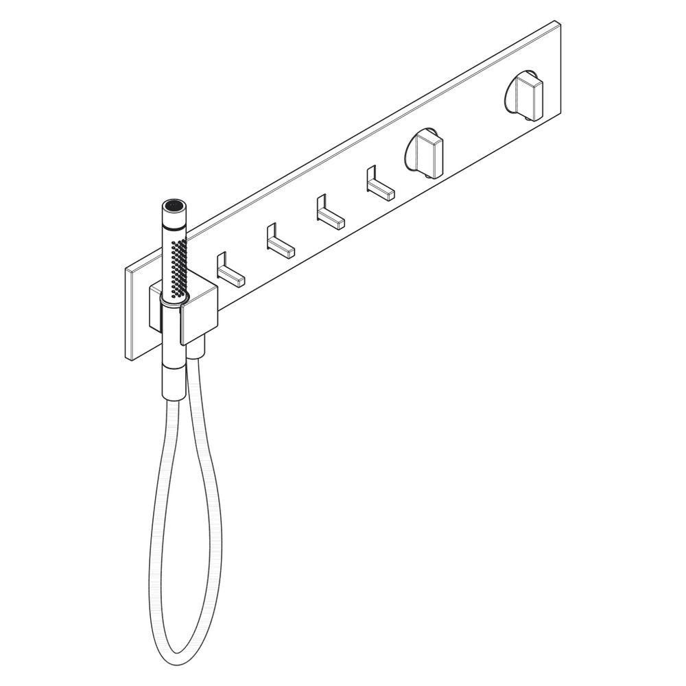 Hansgrohe AXOR ShowerComposition Thermostatmodul 610x110mm, Unterputz für 4 Verbrau... HANSGROHE-12573950 4059625500279 (Abb. 4)
