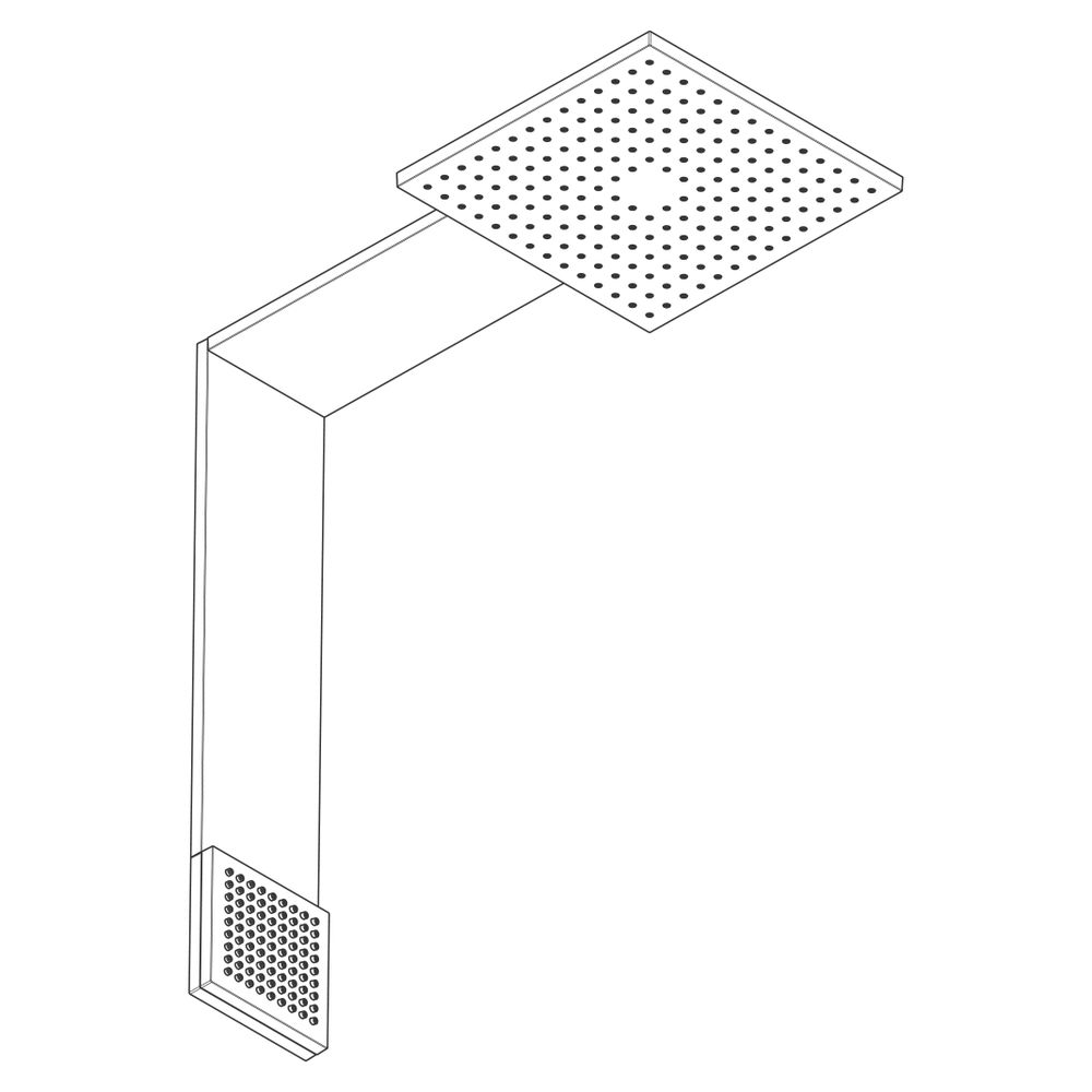 Hansgrohe AXOR ShowerComposition Brausenmodul, 21,6l/min, 250x250mm, 2jet, Schulter... HANSGROHE-12594250 4059625499801 (Abb. 3)