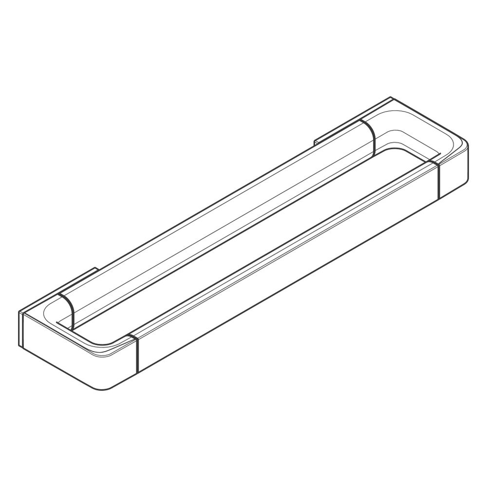 Hansgrohe AXOR Universal Softsquare Reling Haltestange 374mm, Metall, Chrom... HANSGROHE-42830000 4011097752358 (Abb. 4)