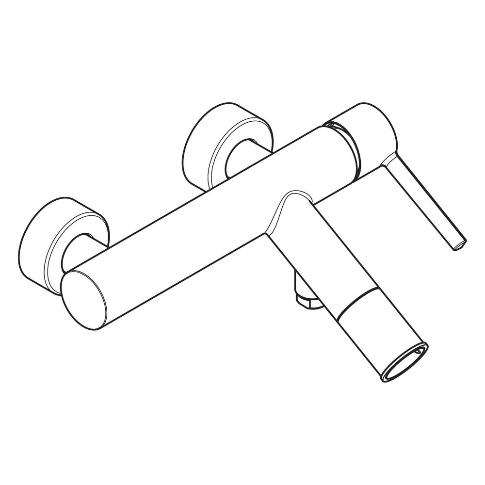 Hansgrohe AXOR Starck Einhebel-Wannenmischer Aufputz, 18l/min, Hebelgriff, Chrom... HANSGROHE-10465000 4011097815855 (Abb. 4)
