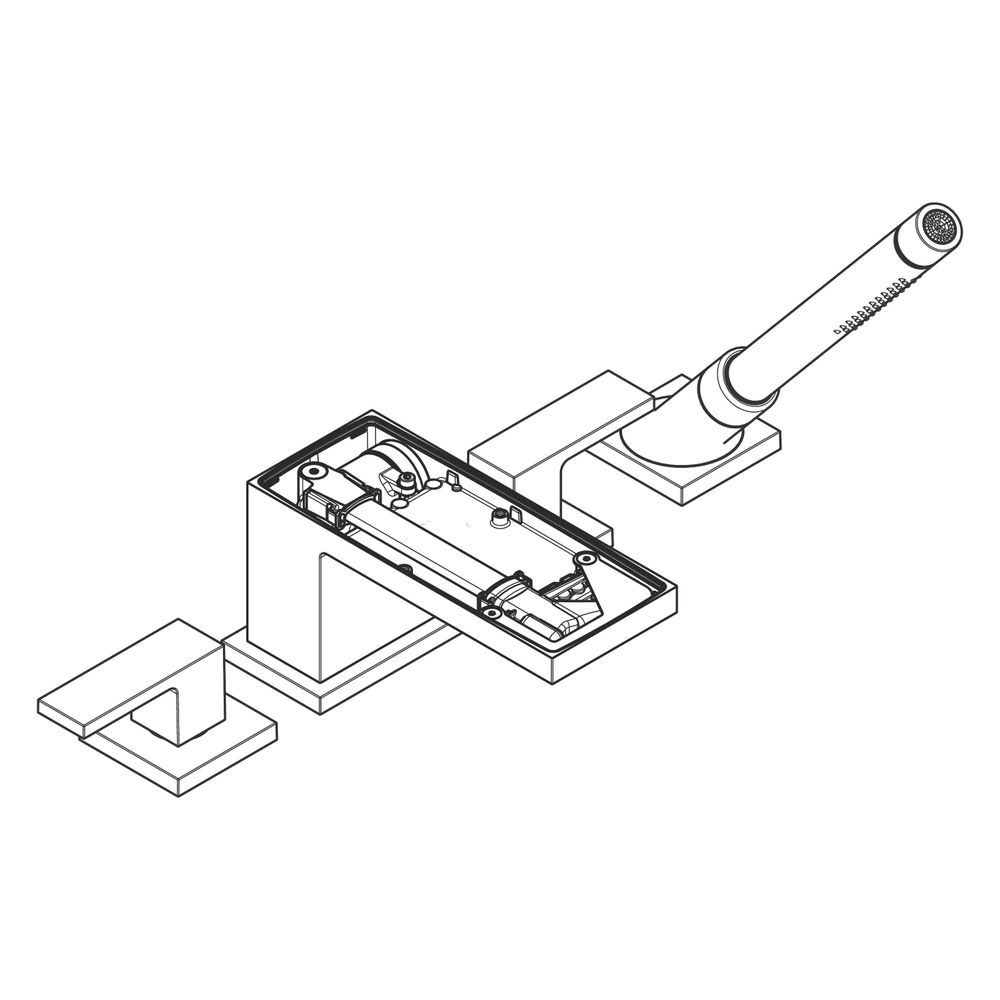 Hansgrohe AXOR MyEdition 4-Loch Wannenrandarmatur, 22l/min, ohne Platte, Brushed N... HANSGROHE-47432820 4059625212530 (Abb. 11)
