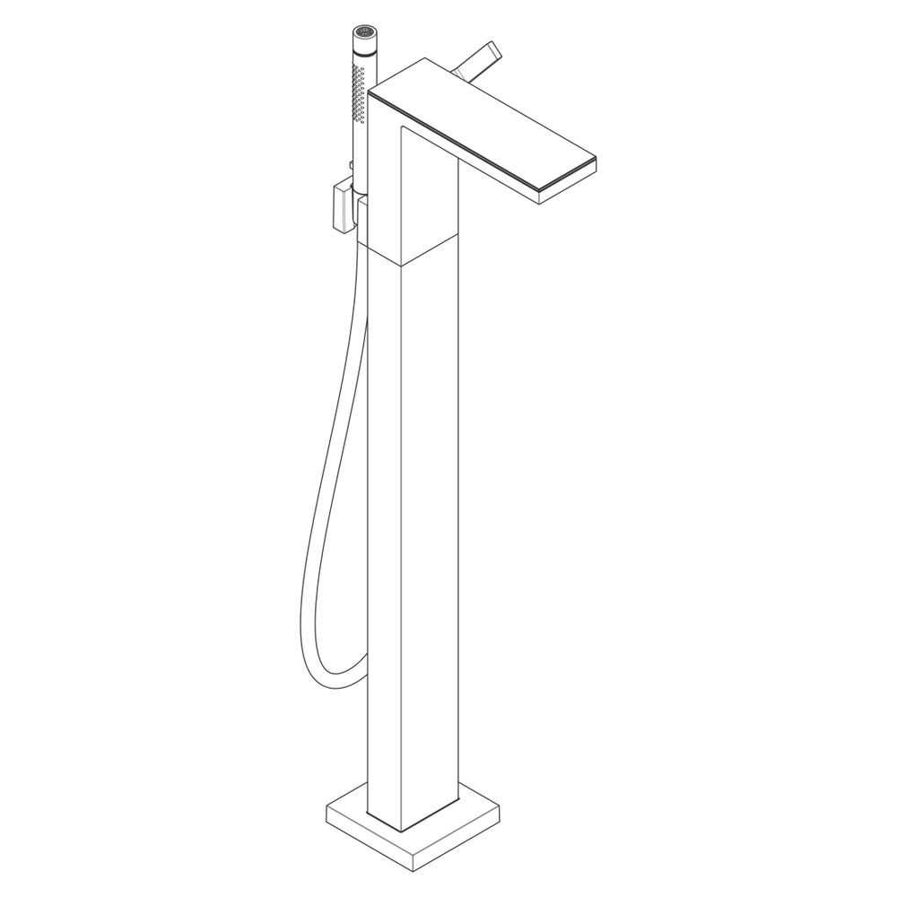 Hansgrohe AXOR MyEdition Einhebel-Wannenmischer bodenstehend, 20l/min, Mattschwarz/... HANSGROHE-47440670 4059625484722 (Abb. 4)