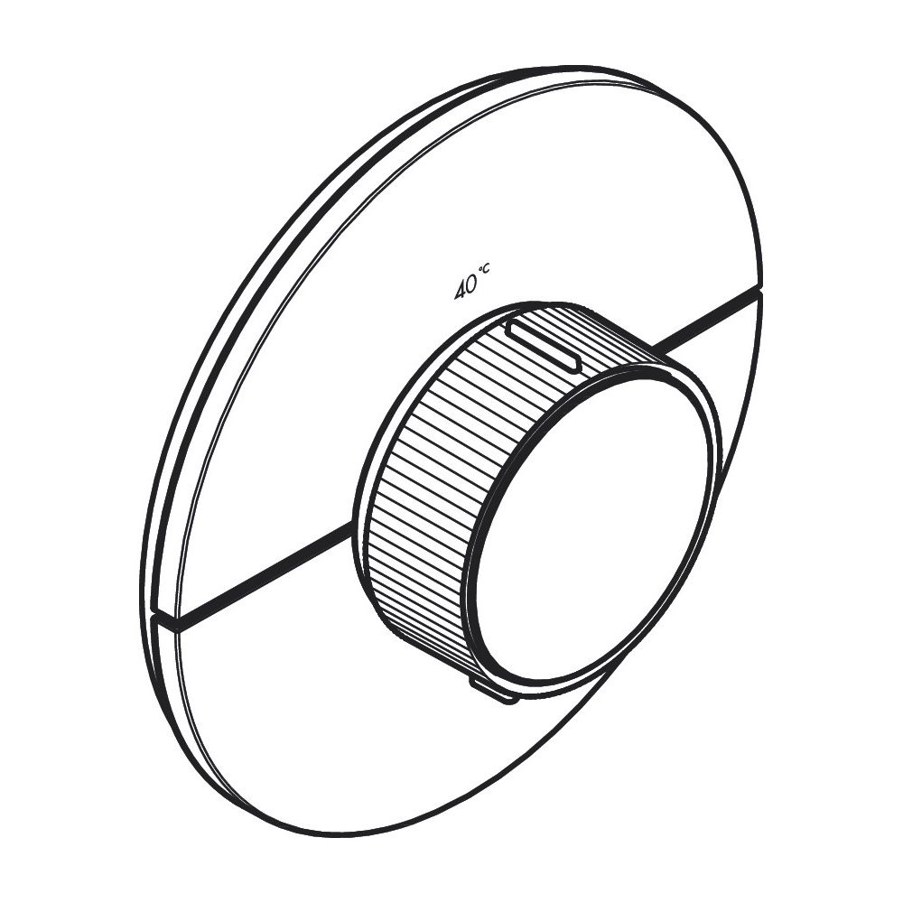 Hansgrohe AXOR ShowerSelect ID Thermostat HighFlow Unterputz, 24l/min, rund, Brushe... HANSGROHE-36759140 4059625552759 (Abb. 8)