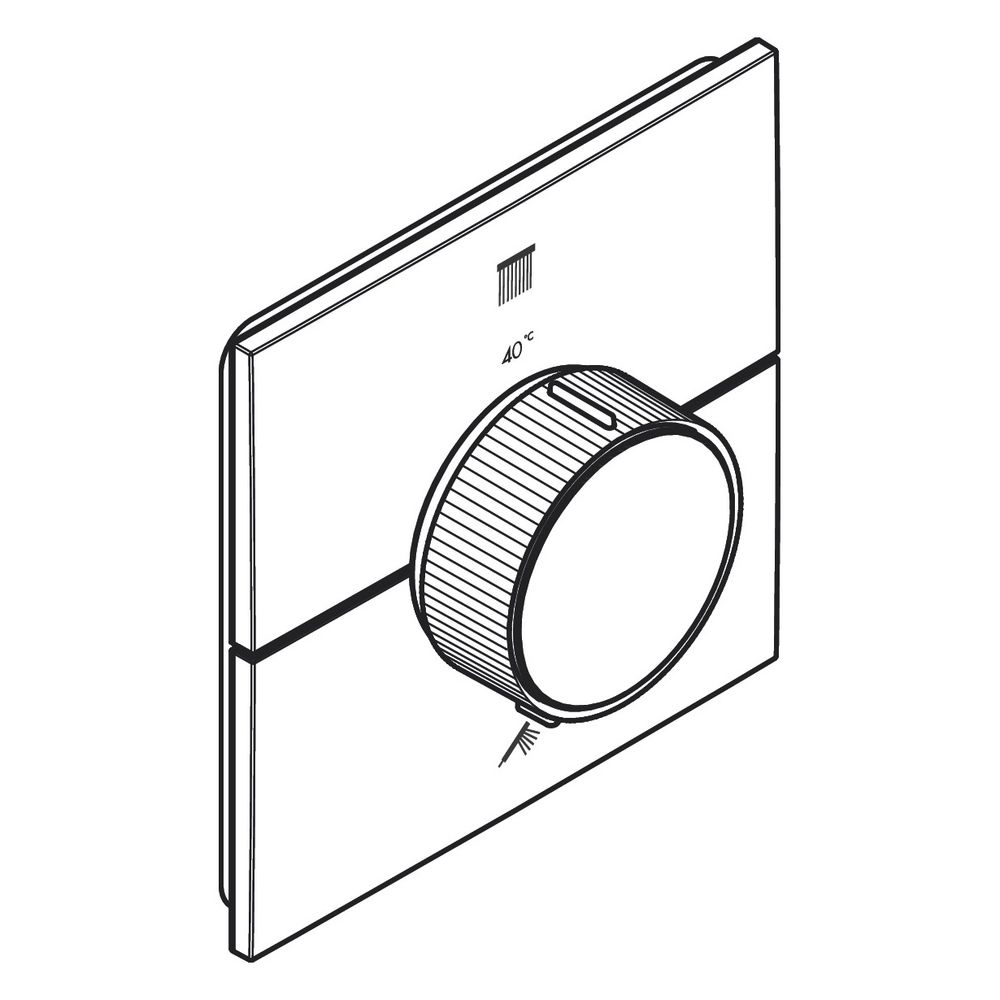 Hansgrohe AXOR ShowerSelect ID Thermostat Unterputz, 22,1l/min, eckig für 2 Verbrau... HANSGROHE-36752300 4059625542279 (Abb. 9)