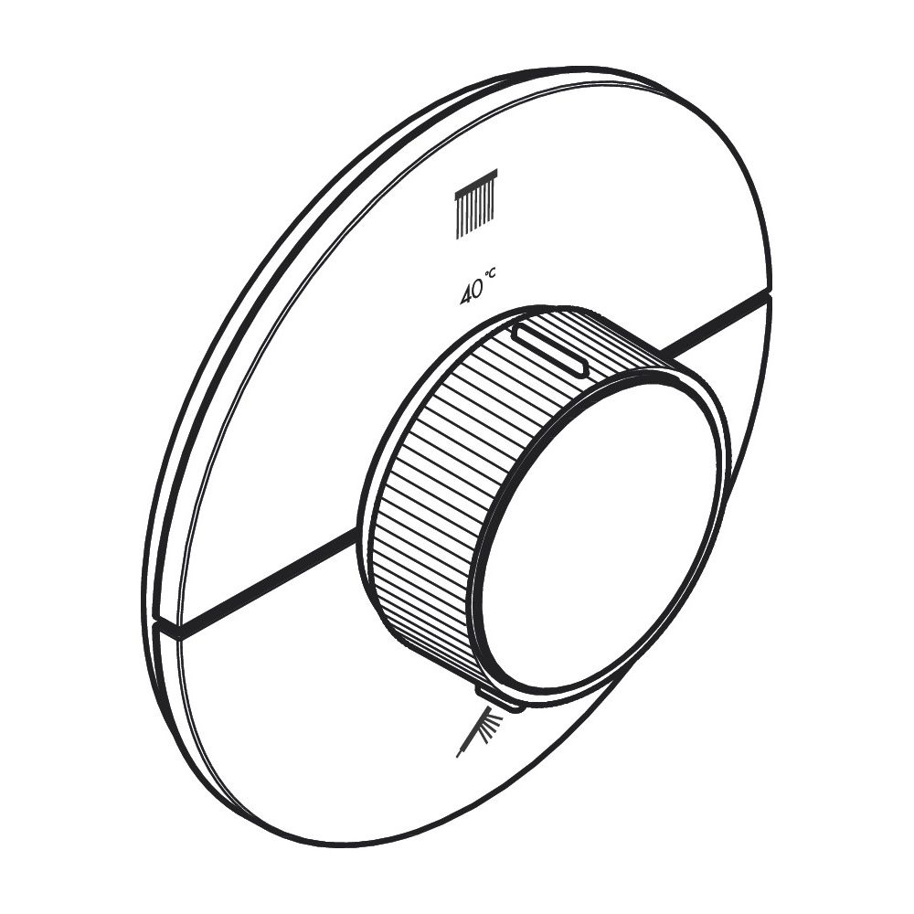Hansgrohe AXOR ShowerSelect ID Thermostat Unterputz, 22,1l/min, rund für 2 Verbrauc... HANSGROHE-36750000 4059625539705 (Abb. 9)