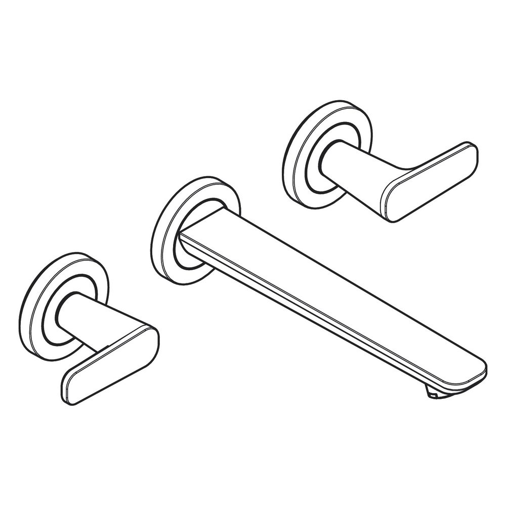 Hansgrohe AXOR Waschtischarmatur Citterio C 3-Loch Unterputz, Wandmontage, Auslauf ... HANSGROHE-49070820 4059625558843 (Abb. 3)