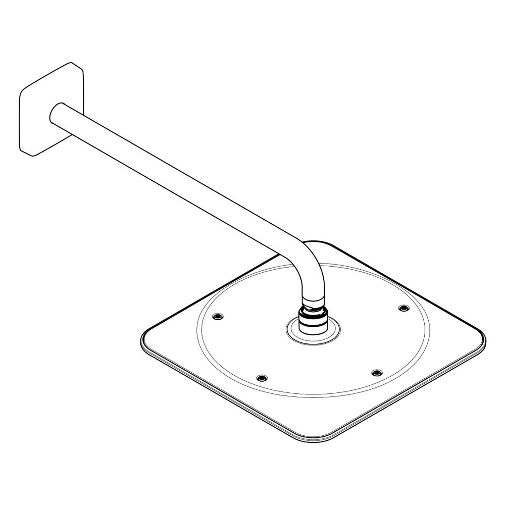 Hansgrohe AXOR Citterio C Kopfbrause 270x270mm, 1jet, EcoSmart, Brausearm, Brushed ... HANSGROHE-28791950 4059625574737 (Abb. 3)