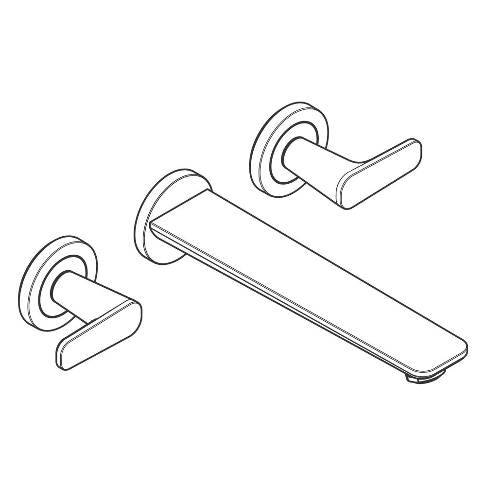 Hansgrohe AXOR Citterio C 3-Loch Wannenmischer Unterputz Wandmontage, Cubic cut, Po... HANSGROHE-49483300 4059625573822 (Abb. 3)