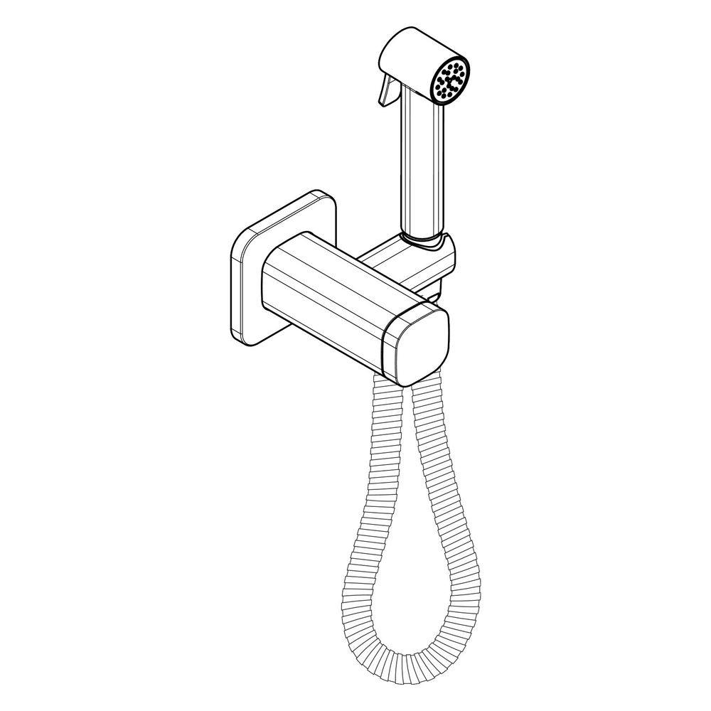 Hansgrohe AXOR Bidette Showers Handbrause 1jet softsquare für MW, Brausehalter, Bra... HANSGROHE-29243820 4059625756744 (Abb. 3)