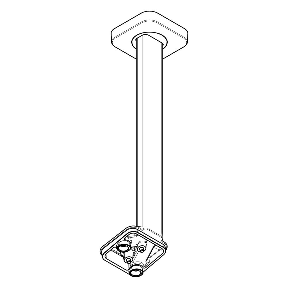 Hansgrohe AXOR ShowerSphere Deckenanschluss 300mm für Kopfbrause 2jet, Edelstahl Op... HANSGROHE-39768800 4059625638477 (Abb. 3)