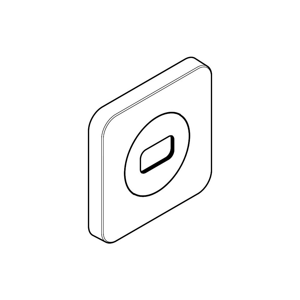 Hansgrohe AXOR Rosette für ShowerSphere 120/120 softsquare, Metall, Brushed Black C... HANSGROHE-39769340 4059625756812 (Abb. 5)