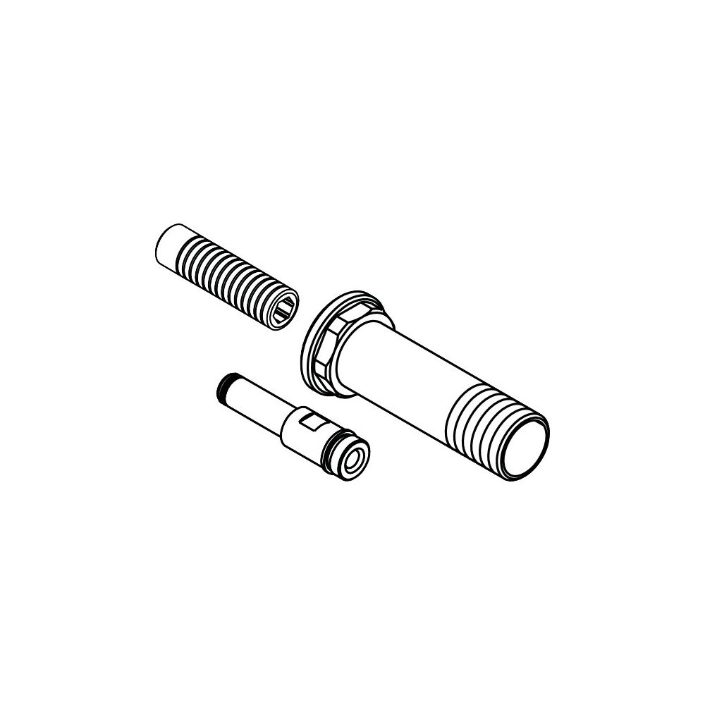 Hansgrohe AXOR Starck Verlängerung Set, rund, für Handbrausemodul... HANSGROHE-10658000 4011097655406 (Abb. 2)