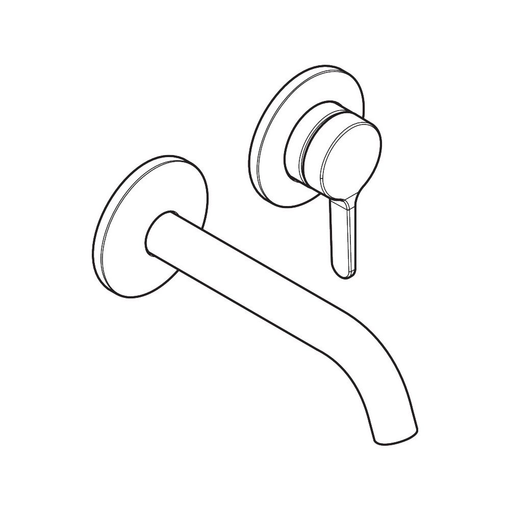 Hansgrohe AXOR One Einhebel-Waschtischmischer Unterputz, 5l/min, für Wandmontage, H... HANSGROHE-48170300 4059625746585 (Abb. 3)