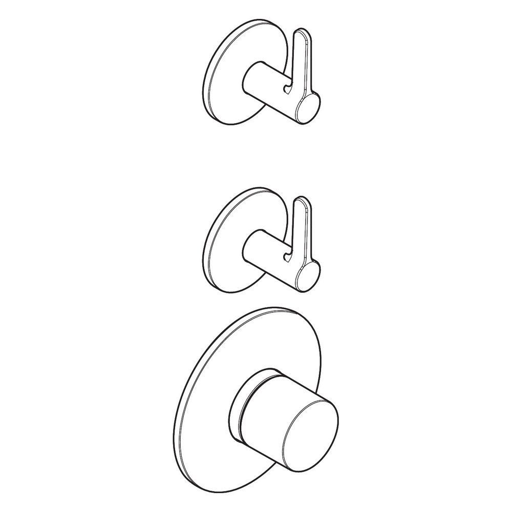 Hansgrohe AXOR One Thermostatmodul Unterputz, DN 20, für 2 Verbraucher, Hebelgriff,... HANSGROHE-48722250 4059625745816 (Abb. 3)