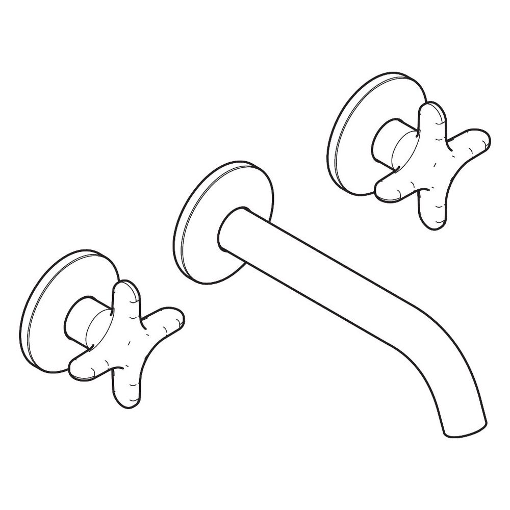 Hansgrohe AXOR One 3-Loch Waschtischarmatur UP, 5l/min, für Wandmontage, Auslauf 16... HANSGROHE-48130330 4059625746332 (Abb. 3)