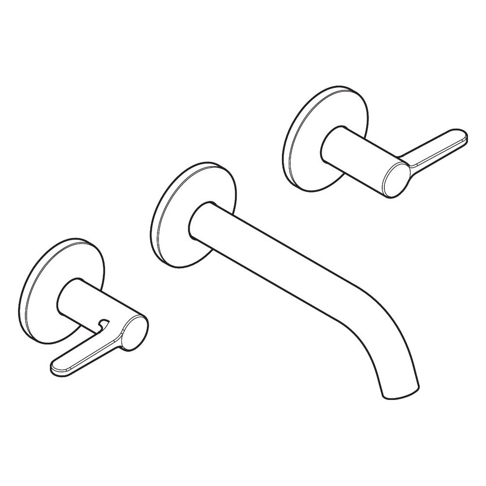 Hansgrohe AXOR One 3-Loch Waschtischarmatur UP, 5l/min, für Wandmontage, Auslauf 16... HANSGROHE-48150990 4059625750339 (Abb. 3)