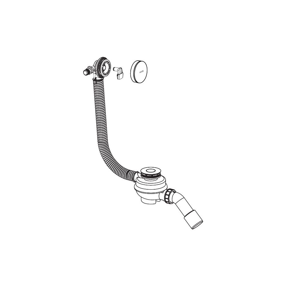 Hansgrohe AXOR Exafill Komplettset Wanneneinlauf, Ab-/Überlaufgarnitur für Badewann... HANSGROHE-42540140 4059625756126 (Abb. 2)