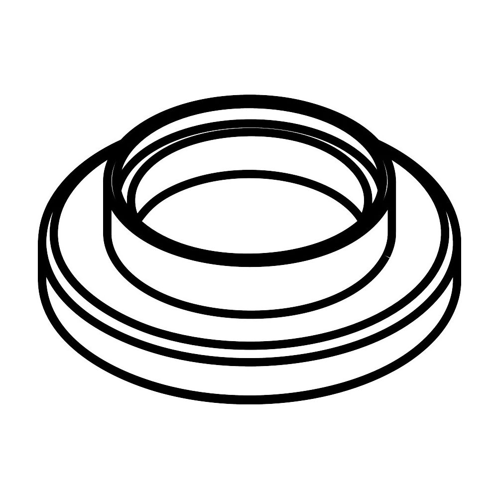 Hansgrohe AXOR Rosette für Uno 4-Loch Fliesenrand, Chrom, 96501000... HANSGROHE-96501000 4011097496962 (Abb. 2)