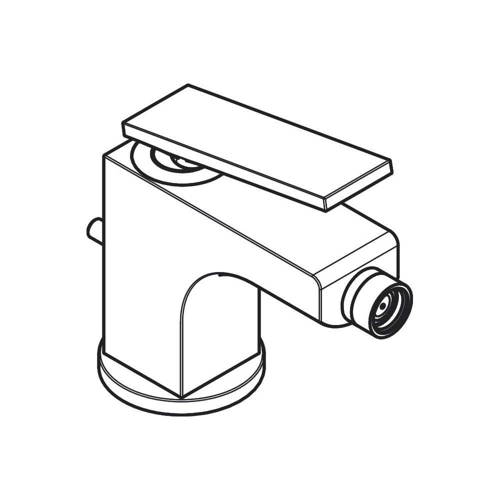 Hansgrohe AXOR Citterio Einhebel-Bidetmischer, 7,2l/min, Hebelgriff, Zugstangen-Abl... HANSGROHE-39201990 4059625373712 (Abb. 3)