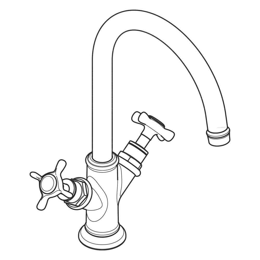 Hansgrohe AXOR Montreux 2-Griff Waschtischarmatur 210mm, 5l/min, Kreuzgriffen, Zugs... HANSGROHE-16502330 4011097879000 (Abb. 3)