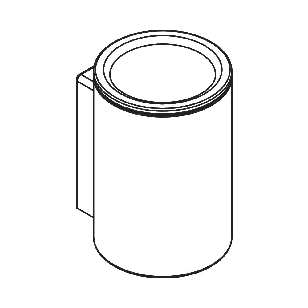 Hansgrohe Zahnputzbecher AXOR Universal Circular, 114x84x76mm, Metall/Glas, Brushed... HANSGROHE-42804340 4059625388617 (Abb. 4)