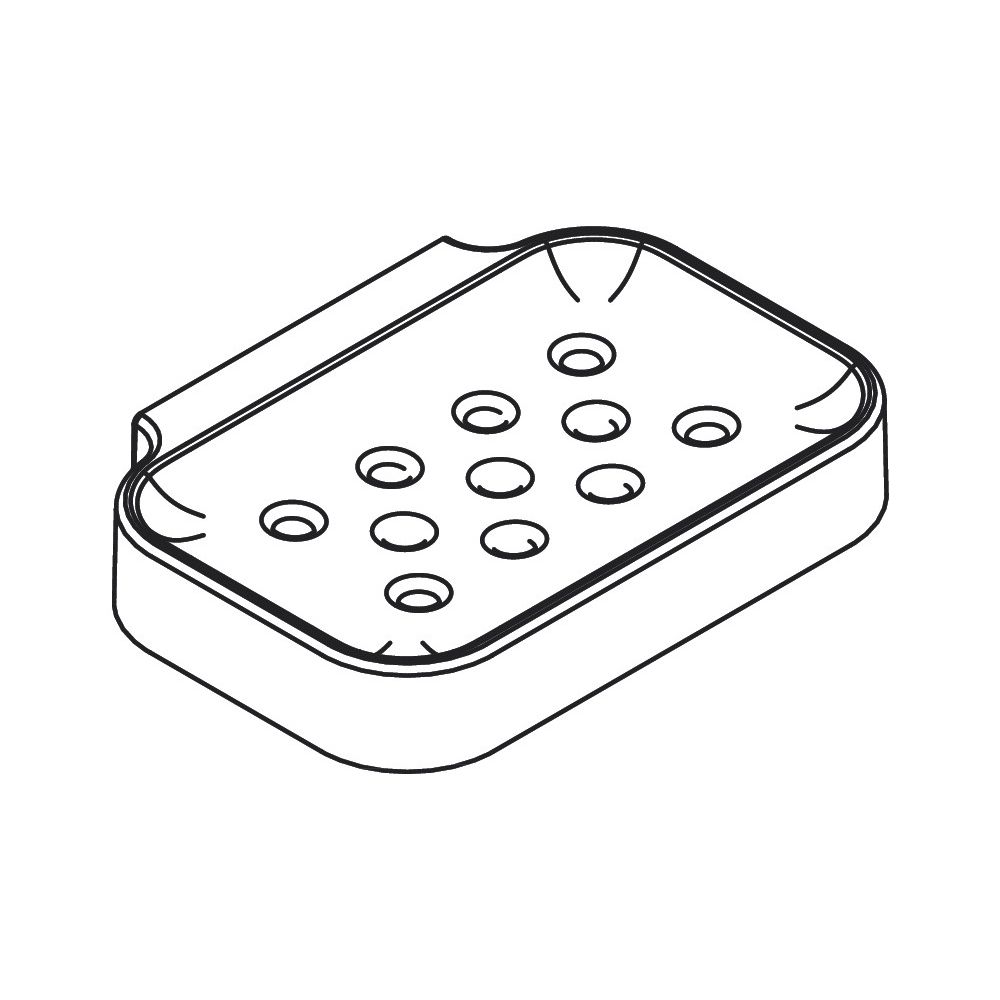 Hansgrohe AXOR Universal Circular Seifenschale, 127x21x90mm, Kunststoff, Brushed Br... HANSGROHE-42805950 4059625387474 (Abb. 3)