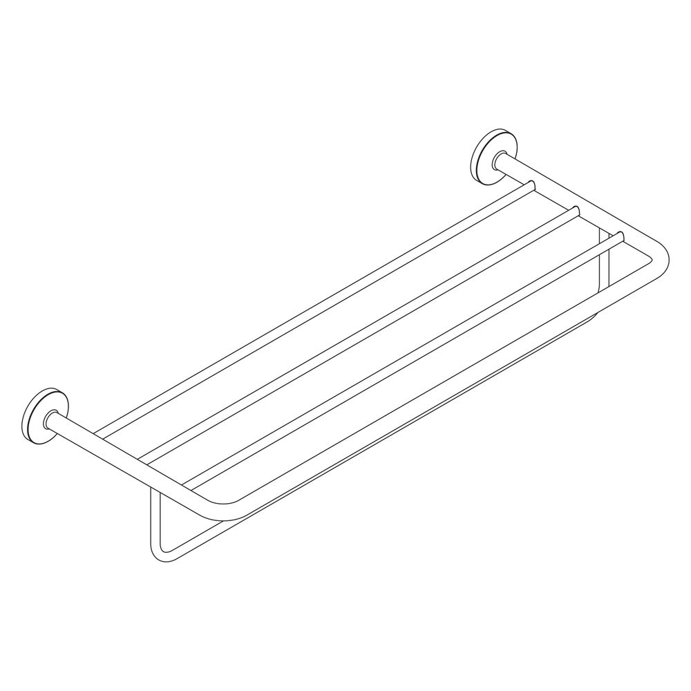 Hansgrohe AXOR Universal Circular Handtuchablage, Handtuchhalter, 655mm, Metall, Ma... HANSGROHE-42843700 4059625367605 (Abb. 4)