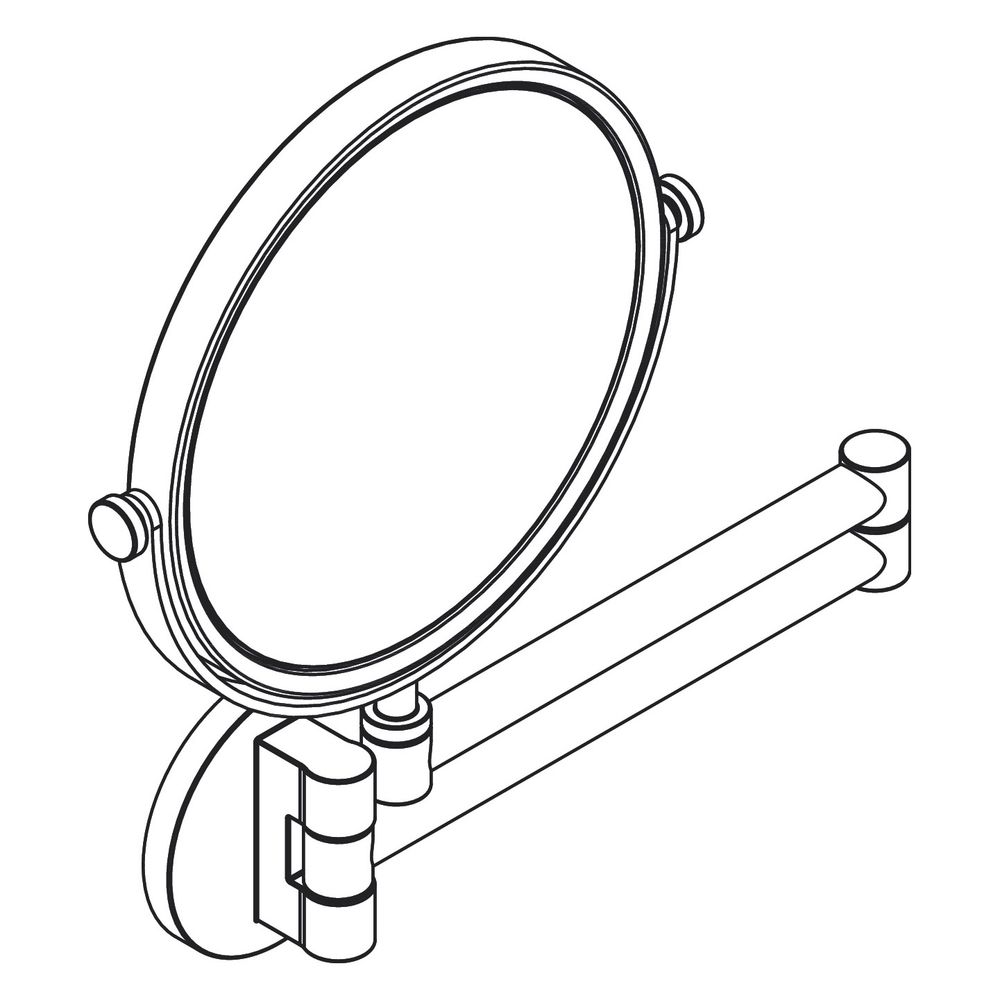 Hansgrohe AXOR Universal Circular Rasierspiegel, 5-fach Vergrößerung, neigbar, schw... HANSGROHE-42849990 4059625389119 (Abb. 3)