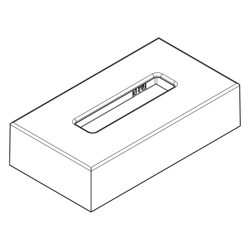 Hansgrohe AXOR Universal Circular Kosmetiktuchbox, Metall/Kunststoff, Wandmontage, ... HANSGROHE-42873990 4059625387689 (Abb. 3)