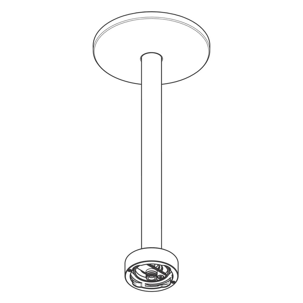 Hansgrohe AXOR One Deckenanschluss 300mm für Kopfbrause 280mm 2jet, Mattschwarz... HANSGROHE-48496670 4059625330531 (Abb. 4)