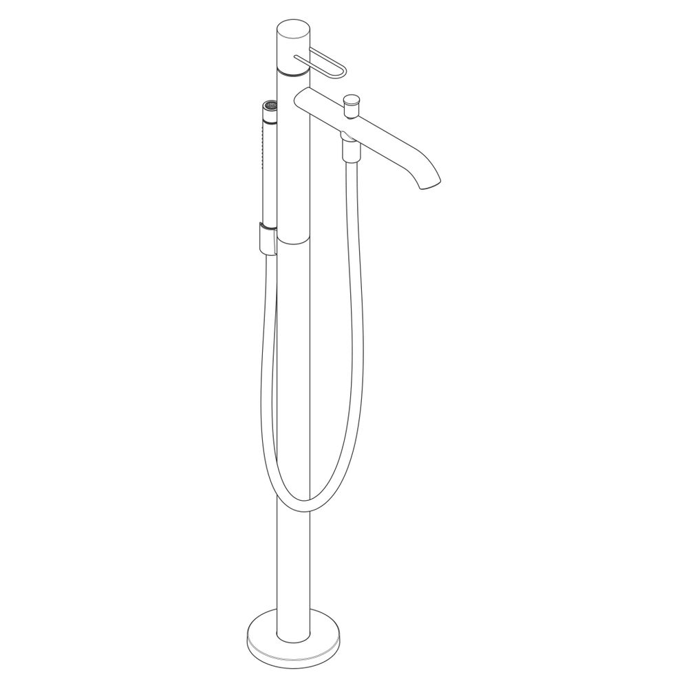 Hansgrohe AXOR Uno Einhebel-Wannenmischer bodenstehend, 18l/min, Bügelgriff, Chrom... HANSGROHE-38442000 4011097849249 (Abb. 5)
