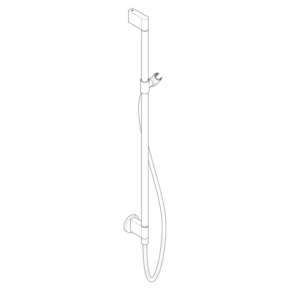 Hansgrohe AXOR One Brausestange 90cm, Wandanschluss, Brauseschlauch 160cm, Polished... HANSGROHE-48792990 4059625370452 (Abb. 3)