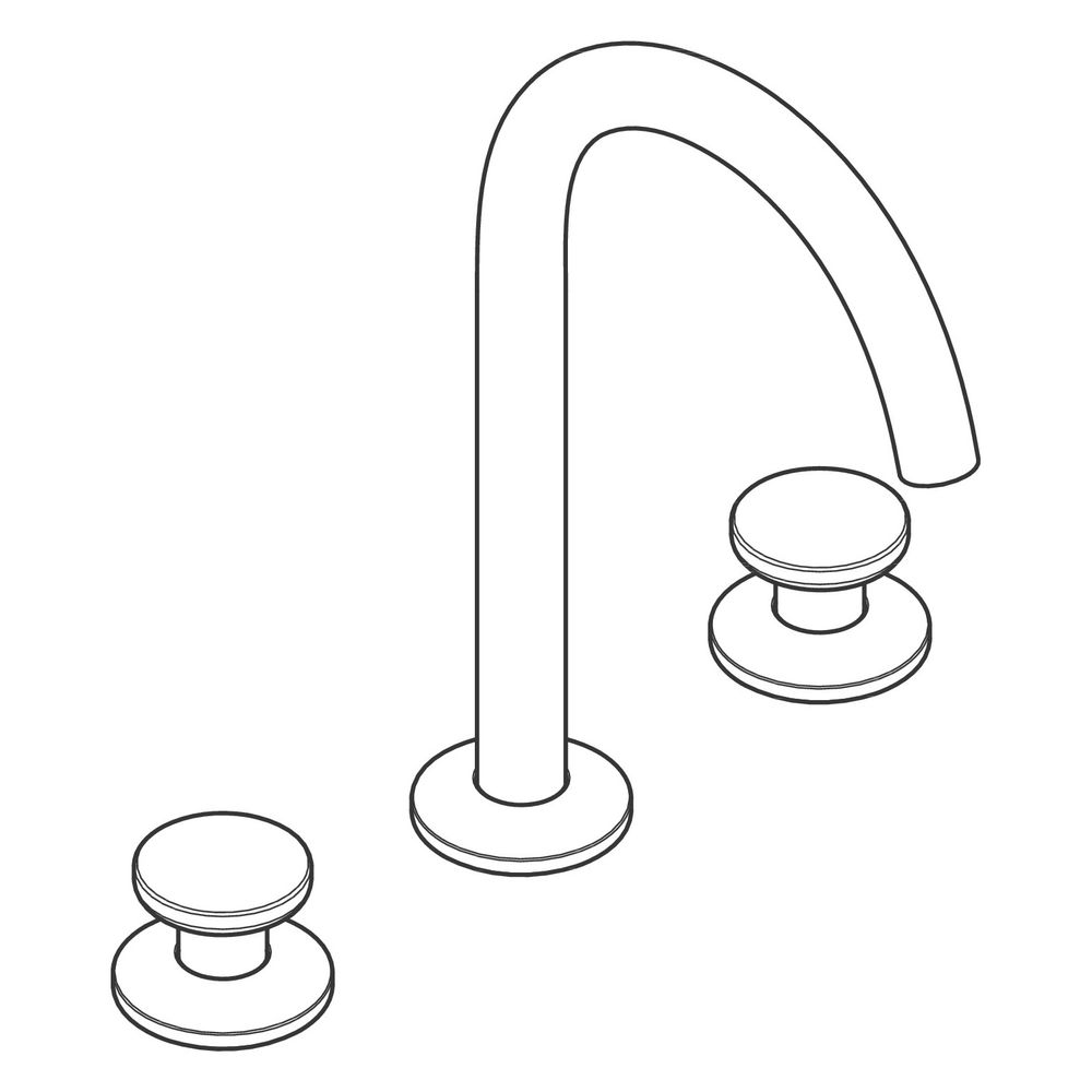 Hansgrohe AXOR One 3-Loch Waschtischarmatur Select 170mm, 5l/min, Push-Open Ablaufg... HANSGROHE-48070820 4059625371268 (Abb. 3)