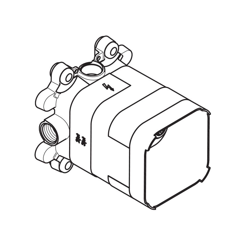 Hansgrohe AXOR ShowerSolutions Grundkörper für Kopfbrause, Brausearm, Rp 1/2"... HANSGROHE-35361180 4059625184639 (Abb. 5)