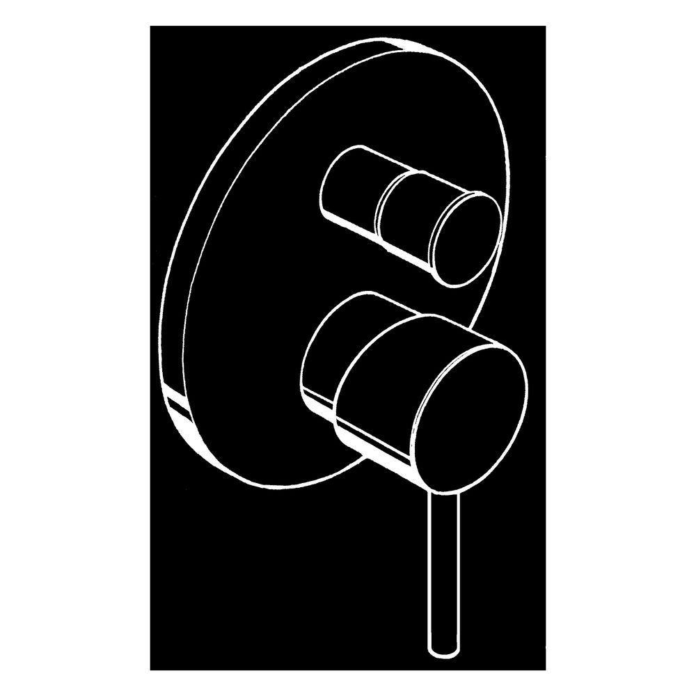 Hansgrohe AXOR Starck Einhebel-Wannenmischer Unterputz, 29l/min, Pin-Griff, Polishe... HANSGROHE-10416990 4011097859163 (Abb. 3)
