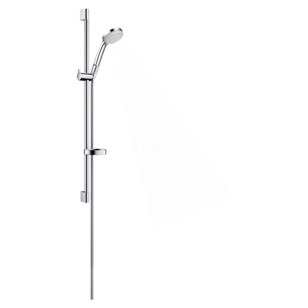 hansgrohe Croma 100 Brauseset Vario mit Brausestange 900mm 18l/min Seifenschale, Ch... HANSGROHE-27771000 4011097537290 (Abb. 2)