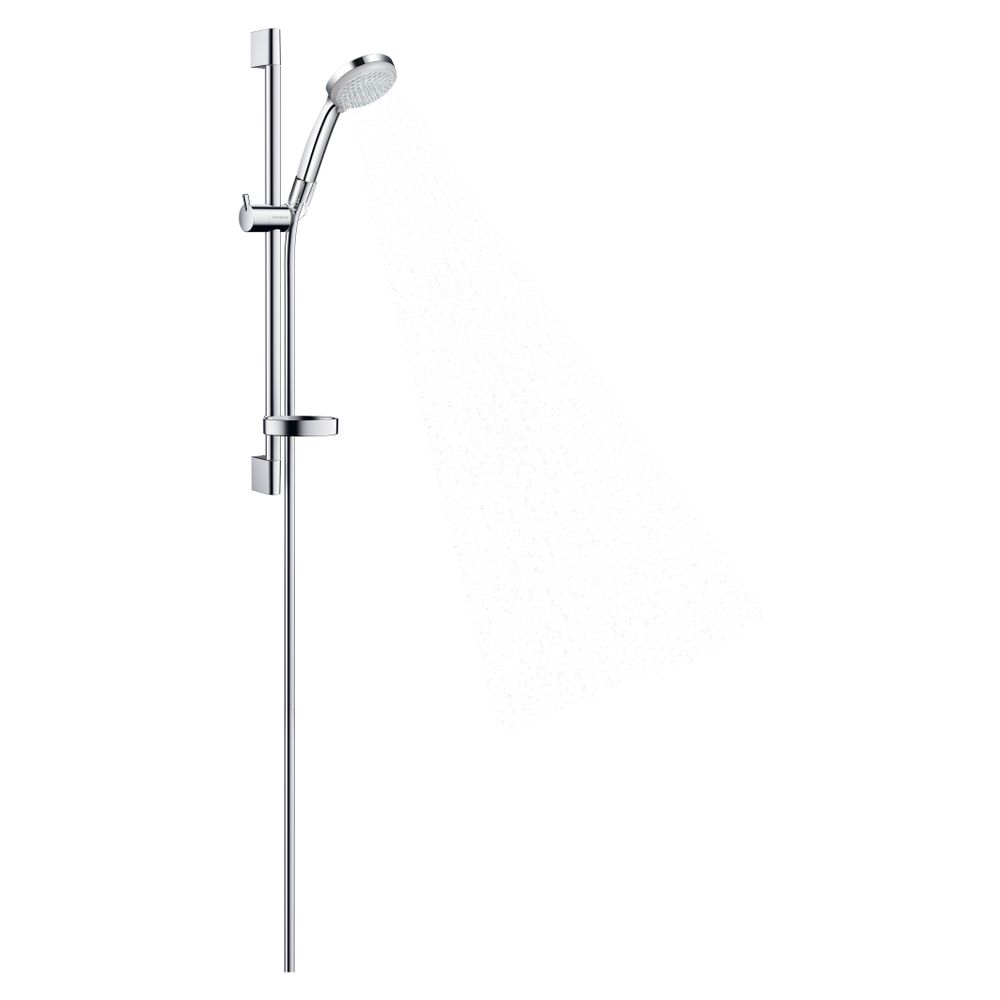 hansgrohe Croma 100 Brauseset Vario mit Brausestange 650mm 18l/min Seifenschale, Ch... HANSGROHE-27772000 4011097537405 (Abb. 2)
