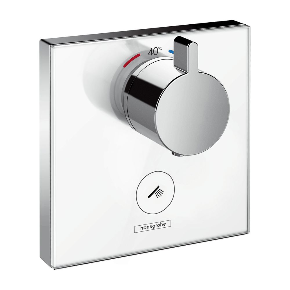 hansgrohe Thermostat Unterputz ShowerSelect Glas Fertigset Highflow 1 Verbraucher/1... HANSGROHE-15735400 4011097777511 (Abb. 1)