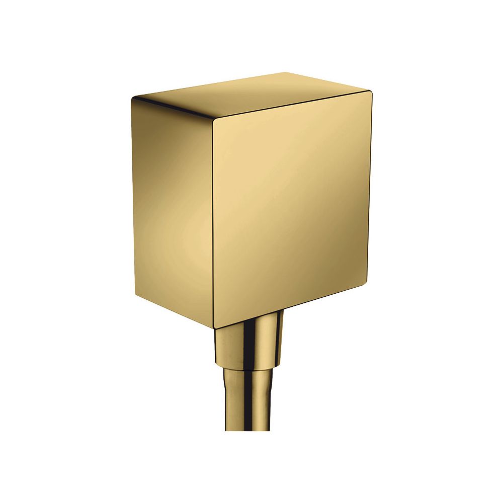 hansgrohe Schlauchanschluss DN15 Fixfit Square mit Rückflussverhinderer gold gebürt... HANSGROHE-26455990 4011097837390 (Abb. 1)