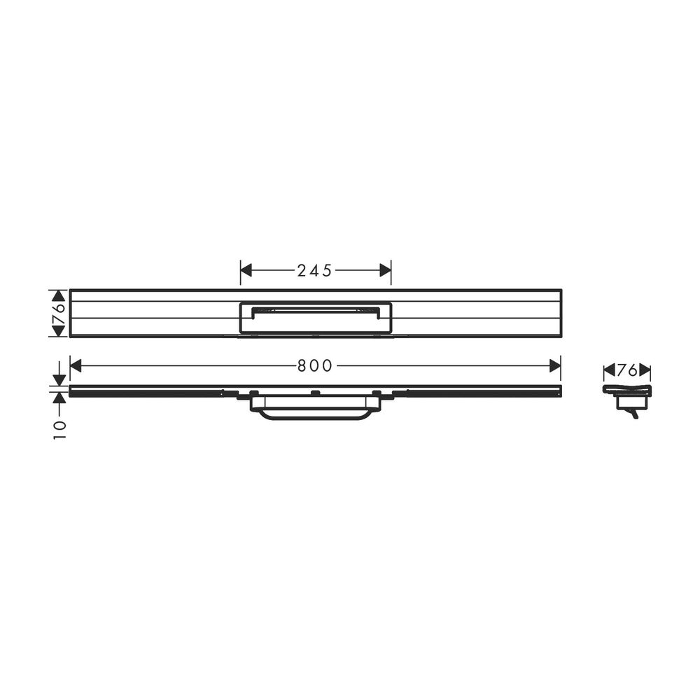 hansgrohe RainDrain Flex Duschrinne 800mm kürzbar für Wandmontage gold gebürtstet... HANSGROHE-56051990 4059625349687 (Abb. 2)