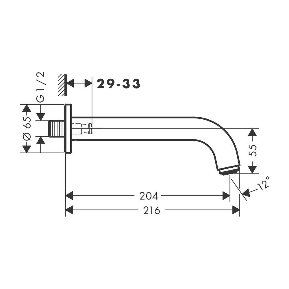 hansgrohe Wanneneinlauf Vernis Blend DN20 chrom... HANSGROHE-71420000 4059625316290 (Abb. 2)