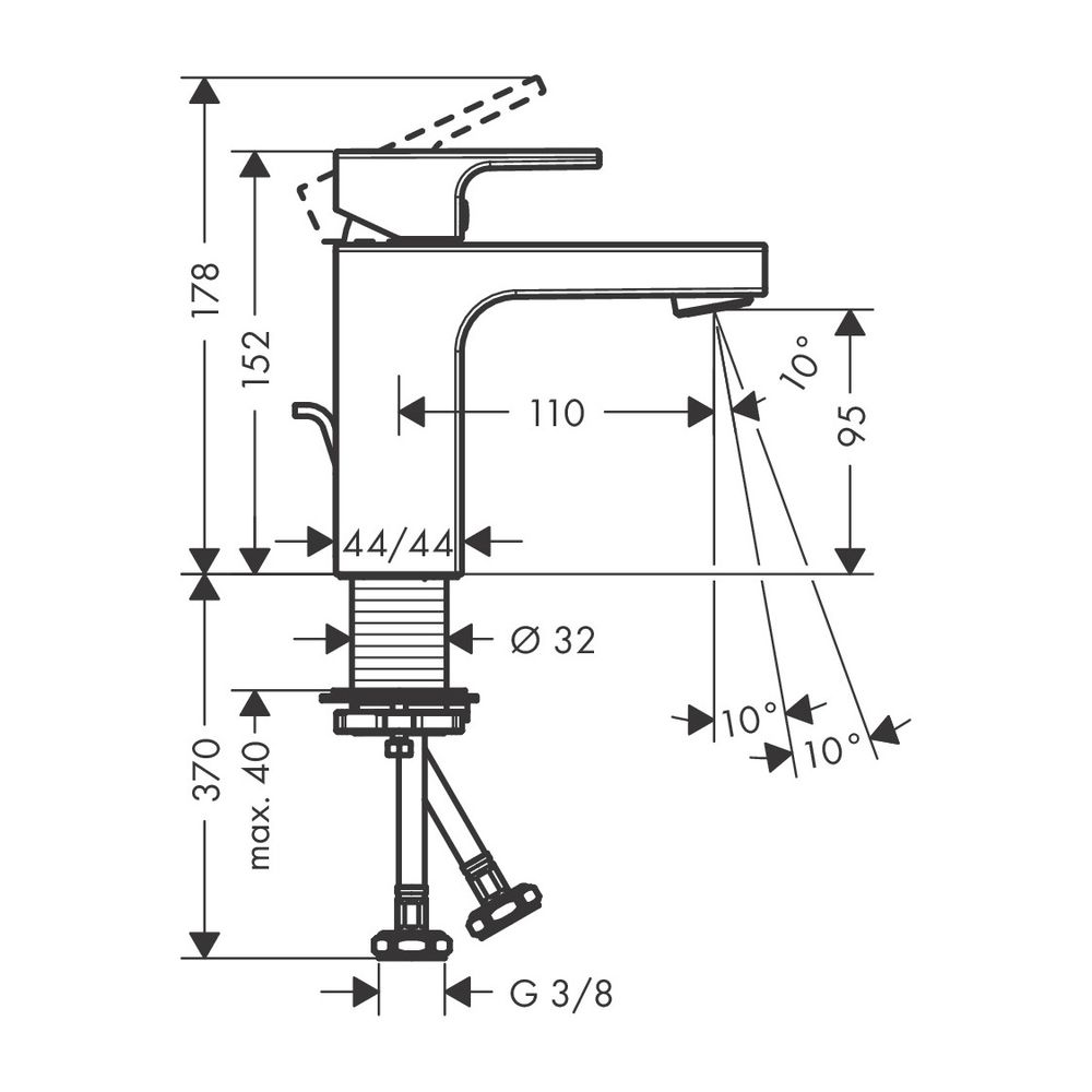 hansgrohe Waschtischmischer 100 Vernis Shape mattschwarz... HANSGROHE-71561670 4059625326138 (Abb. 2)